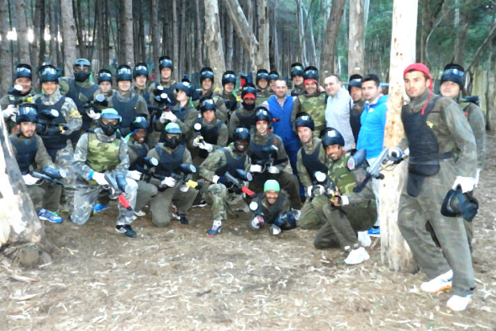 Badescu la paintball cu FC Petrolul