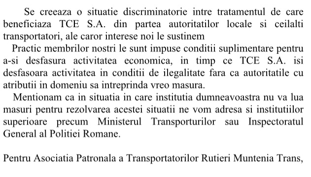 adresa catre Politia Rutiera 2