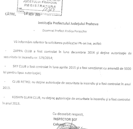 Prefectura Prahova cluburi fara autorizatie ISU