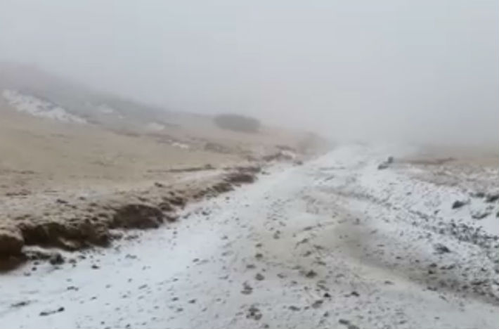 zapada pe Platoul Bucegi