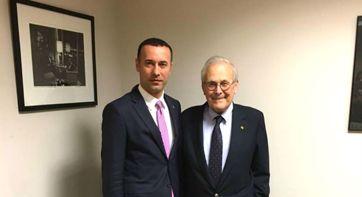 Iulian Dumitrescu Donald Rumsfeld