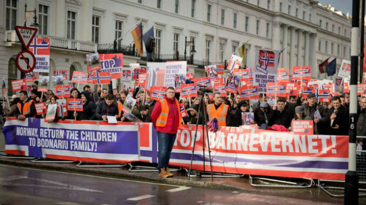 protest familia bodnariu norvegia