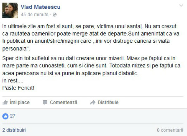 scandal Vlad Mateescu