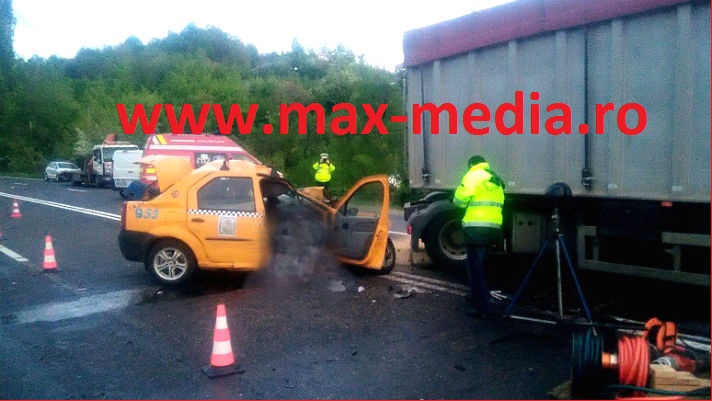 accident DN1 taxi - tir 1