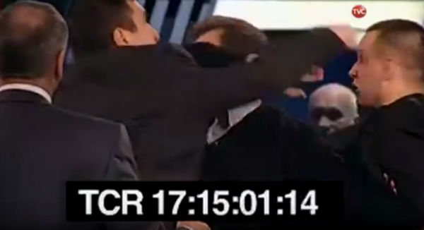 bataie la TV in Rusia