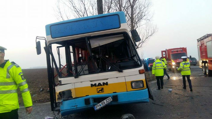 accident Prahova autobuz