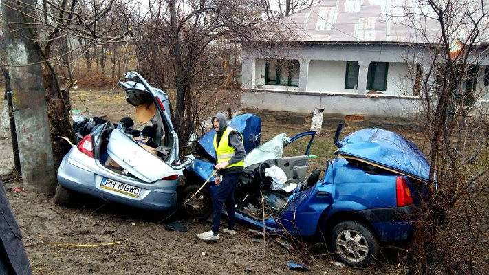 accident Romanesti curba mortii DN 1