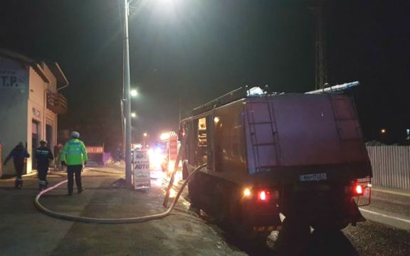 incendiu statie ITP Sinaia